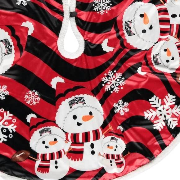 NEW PEGASUS SPORTS ohio state buckeyes christmas tree skirt in red - Picture 3 of 3